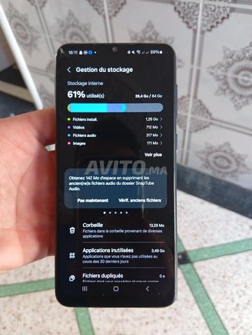 Samsung A04 presque neuf, avec une petite rayure sur le verre
