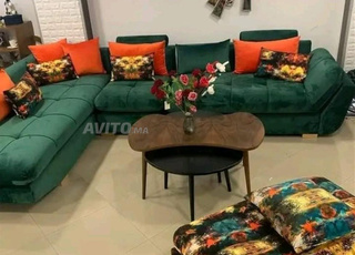 Salon en L canapé d’angle top qualité