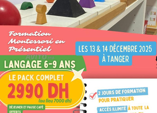 Formation Montessori présentielle et online à vie