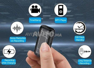 Enregistrez 500 H dictaphone mini numérique