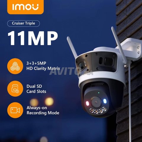 كاميرا واي فاي IMOU Cruiser بعدسة ثلاثية 11 ميجابكسل