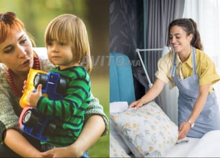 عاملة منزل و مربية و الطبخ