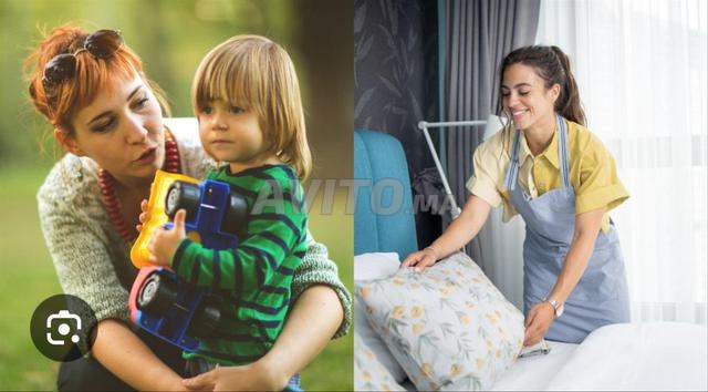 عاملة منزل و مربية و الطبخ