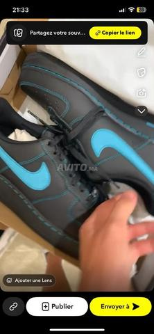 حذاء Air Force أسود اللون أزرق - 2