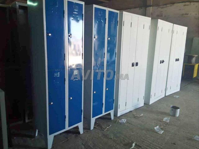 خزانة ملابس معدنية قطعة واحدة للشركات