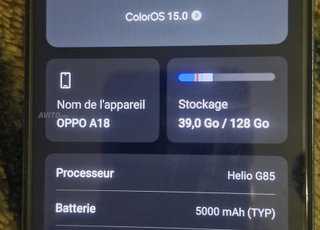 Oppo A18 en très bonne état