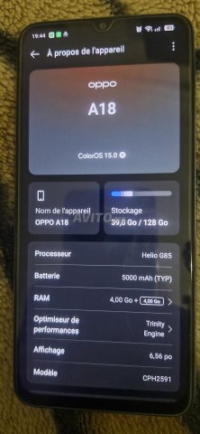 Oppo A18 في حالة جيدة جدا