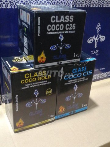 Charbon de noix de coco naturel sans fumée