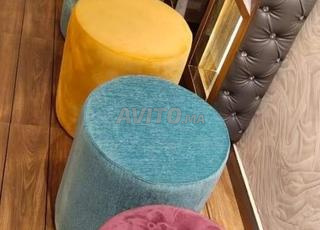 Tabourets Velours Multicolores – Style & Confort