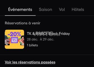 Tickets concert TK et RNBOI