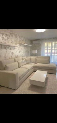 Canapé d'angle bouclette