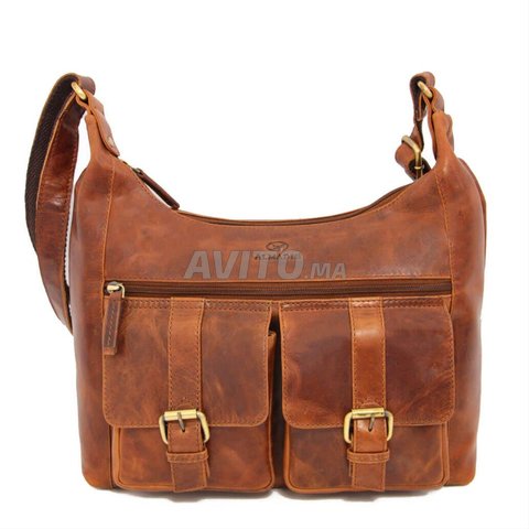 Sac en cuir véritable pour femme.