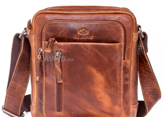 Sac à bandoulière en cuir pour homme