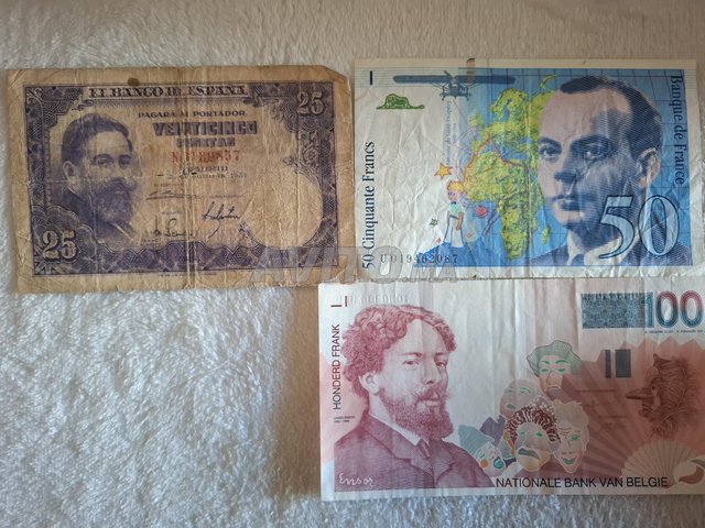 vente anciens billets europe