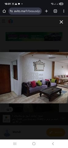 Joli Appart avec 3 chambres Boulevard Ghandi