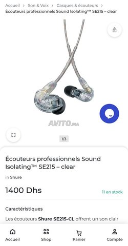 Écouteurs professionnels Sound Isolating