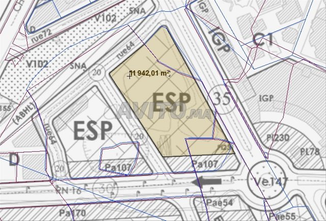 Terrain 3 h titre R6 en face mahata jdida hararin