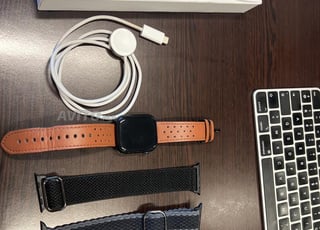 ساعة Apple Watch Series 9 - 45mm لون أزرق منتصف الليل