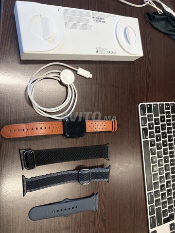 ساعة Apple Watch Series 9 - 45mm لون أزرق منتصف الليل