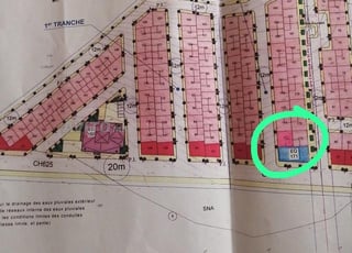 Terrain à vendre lotissement Hadil (Boulaiche)