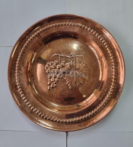 Plateau en cuivre rouge, une magnifique pièce