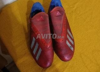 Crampons Adidas X rouge