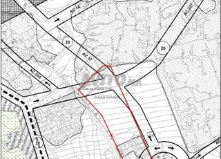 أرض موثقة بثلاث واجهات