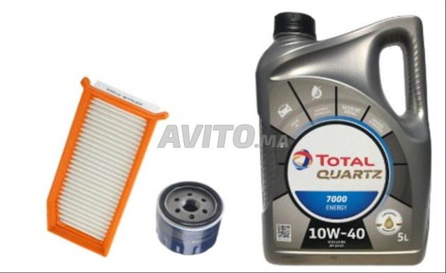 huile total 10w40 et 2 filtres (AIR ET HUILE )