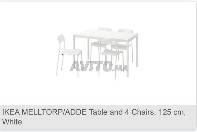 طاولة و 4 كراسي ايكيا