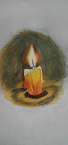لوحة شمعة مضيئة صغيرة - 2