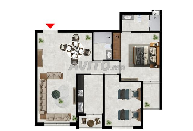 Appartement à vendre 80 m² à Kénitra