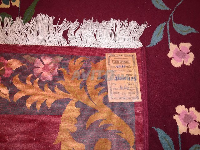 TAPIS LAINE noué à la main très léger