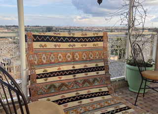 Tapis Pastel Fait Main Coloration Organique