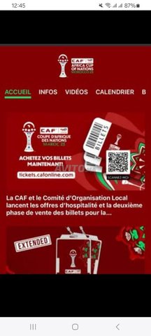 Billet CAN Maroc
