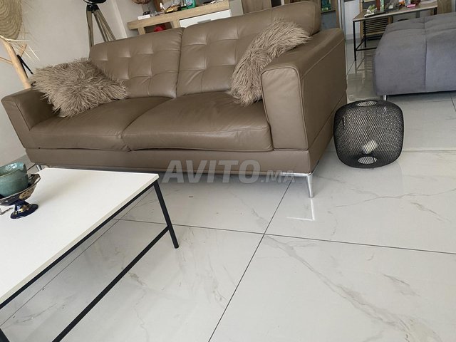 كرسي جلد بقري سعر جيد