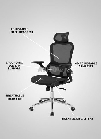 Chaise de bureau ergonomique - Design avancé et confort exceptionnel