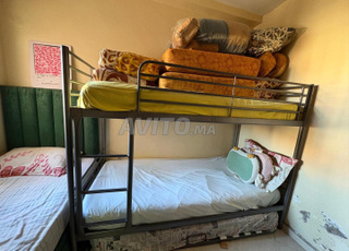 Lit superposé en fer renforcé