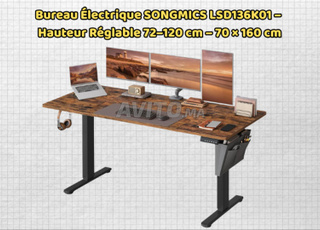 Bureau Électrique SONGMICS Hauteur Réglable