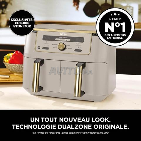 NINJA Dual Zone Max Air Fryer – 9,5L – Stone/Or - 2