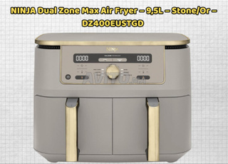 NINJA Dual Zone Max Air Fryer – 9,5L – Stone/Or