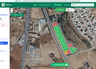 lots de terrains pour villas isolées