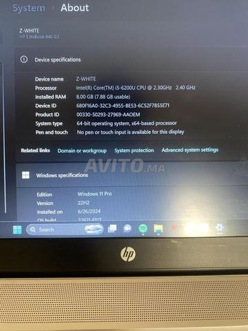 Ordinateur portable reconditionné HP EliteBook 840 G3 - 8Go - SSD 256Go Reconditionné