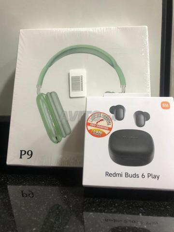 Casque P9 plus les écouteurs Redmi Buds 6 Play