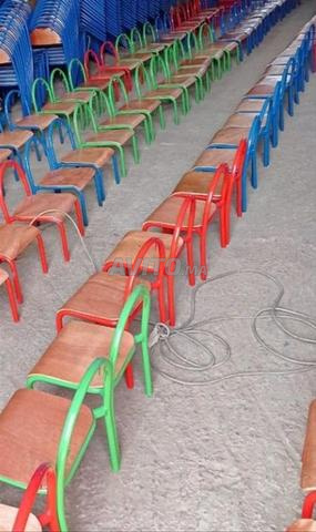 Chaise table scolaire semi métallique