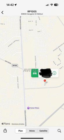 Terrain titré à vendre – 209 m² – Trois façades – Aït Melloul