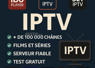 Abonnement IPTV flexible 12 mois test 24H
