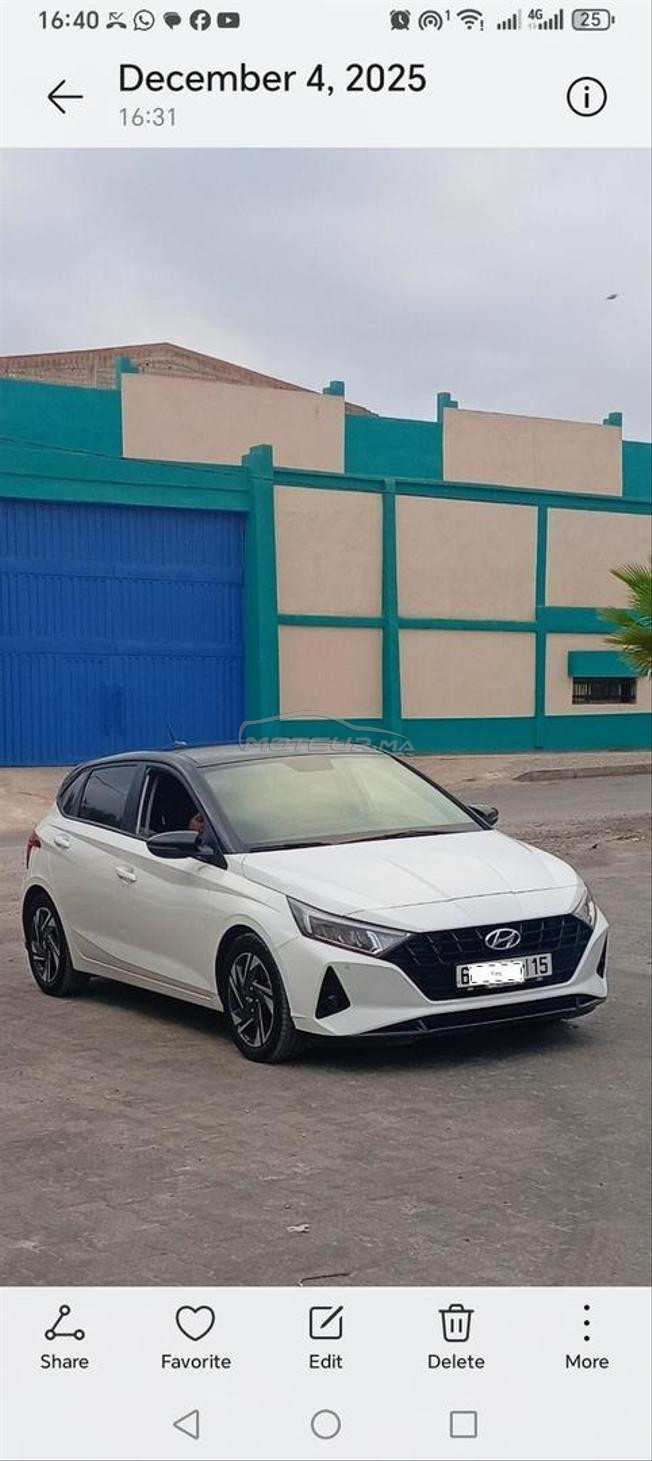Hyundai i20 Essence Manuelle 2023 à Fès