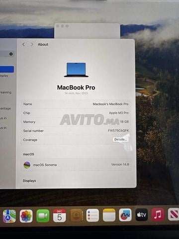 MacBook pro 14 inch M3 pro 18gb ram 512ssd