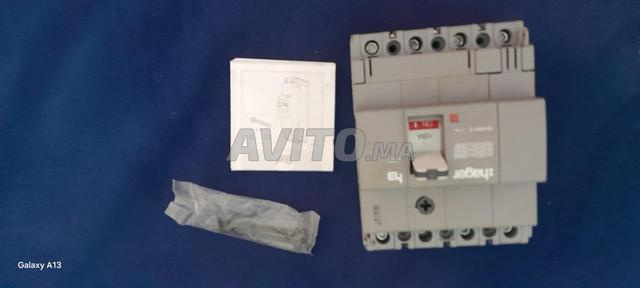 قاطع الدائرة Hager 125A 4P - 2