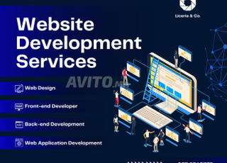 تطوير موقع ويب مخصص واجهة عرض